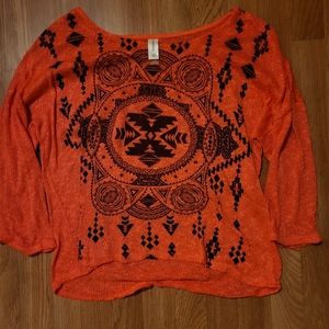 No Boundaries bright pink/orange top